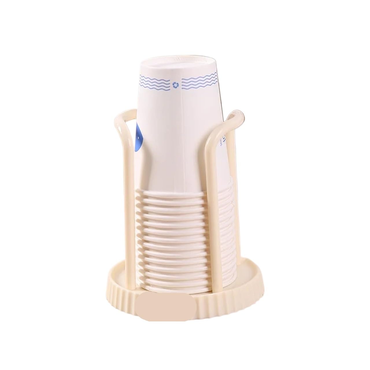 Yonmledo White Mug Stand Cup Storage Holder Luxury Water Tea Cups Dispenser Rack Shelf With Longer Stick Mug Display Stand Home Organizer(White)