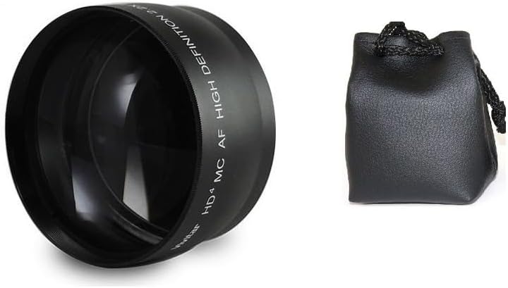 Miniatura 7 de Juego de 2 lentes HI DEF PRO gran angular y TELEPHOTO para Sony SLT-A55V SLT-A55 (compatible con 2.165 in)