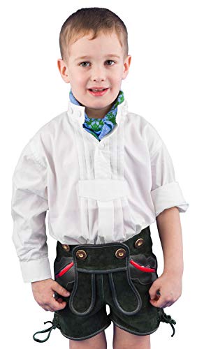 Isar-Trachten Trachtenhemd Kinder Jungen 48400 Trachtenhemd weiß Stehkragen Kinderhemden Jungen Kindertracht - 152 Cover