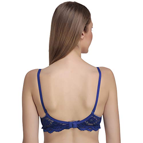 Image of Women Padded Bra - Made of Pure Cotton Full Coverage Non Wired Seamless Pushup Soft Cup for T-Shirt Saree Dress Sports Garment for Daily Use Everyday