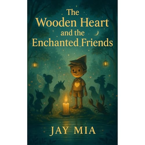 The Wooden Heart and the Enchanted Friends Audiolibro Por JAY MIA arte de portada