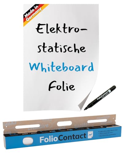 Folio Contact   Pizarra blanca electrostática (se puede borrar, se pega sin adhesivos a casi todas las superficies)