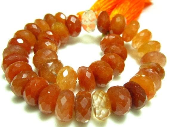 Quartz rutile cuivre de qualité AAA perles de joaillerie facettées 9mm