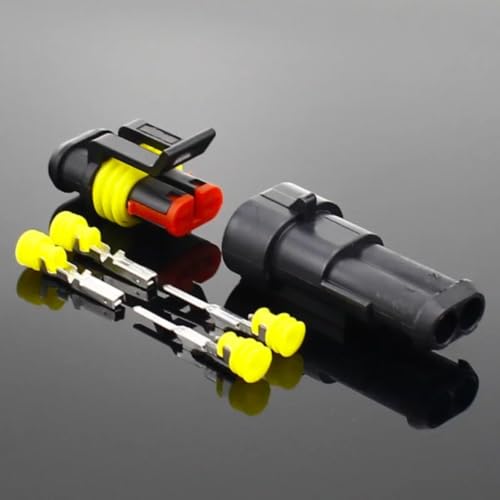 Conector de cable resistente al agua 2PIN con 5 sets para evitar cortos 5