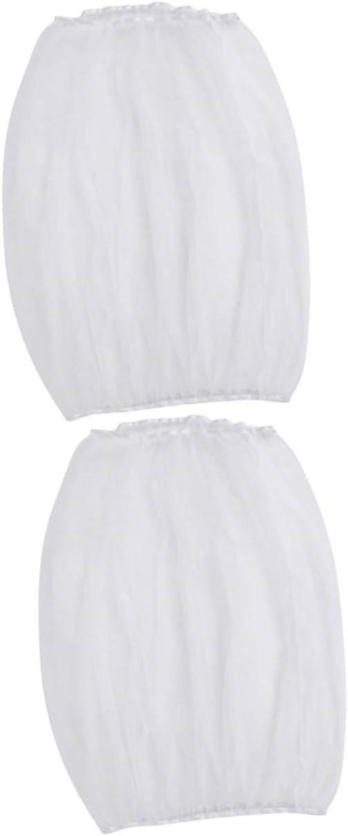 Angoily 2pcs Breathable Birds Cage Cover Splash Mesh Cloth for Parrot and Bird Cages Easy to Install and Clean Prevents Food and Debris from Splattering White