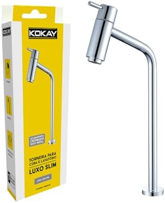 Kokay Torneira Para Cuba E Lavatório Luxo Slim Cromado