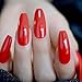 CoolNail Extra Long Coffin Ballerina Shape False Press on Flame Red Nails UV Gel Summer Glue On Fingersnails Free Adhesive Tapes
