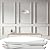 Lunghaa 6-Frame Premade Accent Wall Molding Kit, Ready-to-Assemble Wainscoting Panels, Pre-Cut Chair Rail Moulding Trim for Home Décor