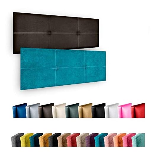 Cabecero de Cama Modelo Paris, en Doble Costura y tapizado en Polipiel Ahazar. Altura 50cm. Pro Elite. Color Chocolate. para Cama de 150 (Medidas 160x50x5) Pro Elite.