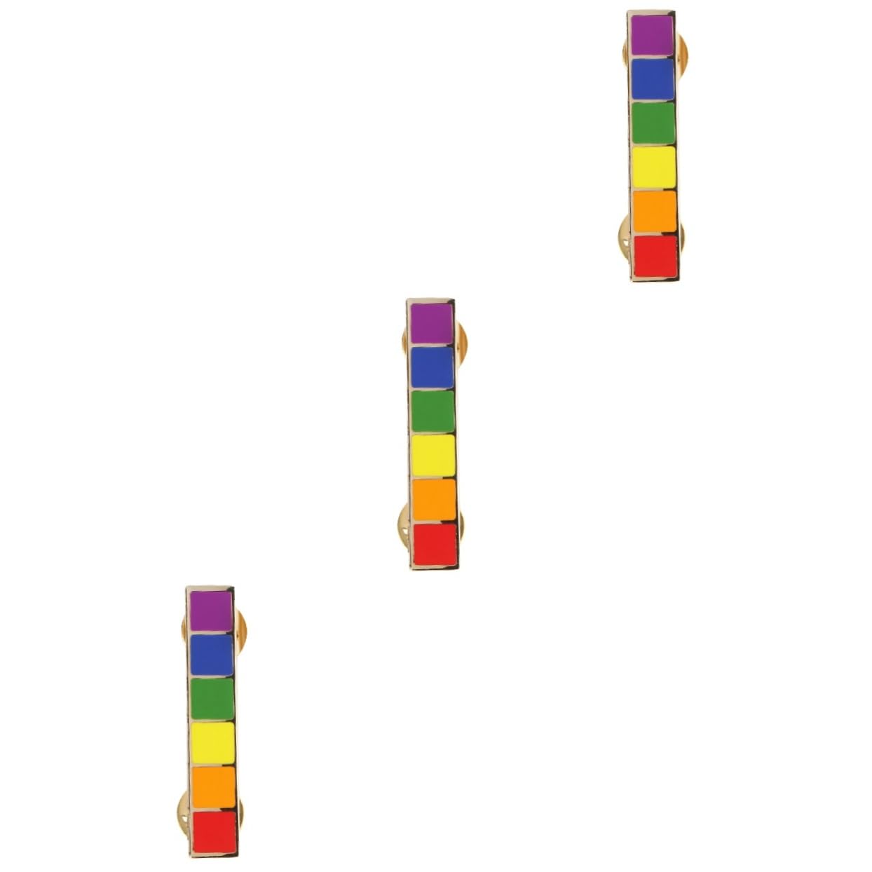 3 Stk Herzförmige Brosche Stolz Anstecknadel Regenbogen-anstecknadeln Broschenknöpfe Für Schwule Hemden Schwule Rucksackbrosche Emaille Pride Anstecknadel Regenbogen-buttons