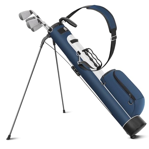 Findway Bolsa de Transporte de Golf con Correas Ajustables para el Hombro, Divisor de 2 vías, 2 Bolsillos, Bolsa de Transporte Ligera para Hombres y Mujeres