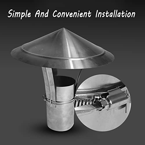 Chapeau de cheminee ventilation toit gaines zinc couvercle - 4