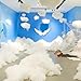 BUTUZE Polyester Fiber, Clouds for Room Ceiling, Cotton Clouds, 200g/7oz - Fake Snow Decoration, Artificial Snow, Cloud Decor, Polyfill Stuffing Fiber Fill