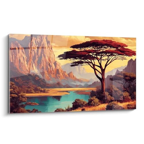 Tableau Acacia Walensky en alu dibond : une décoration murale haut de gamme XXL pour votre salon