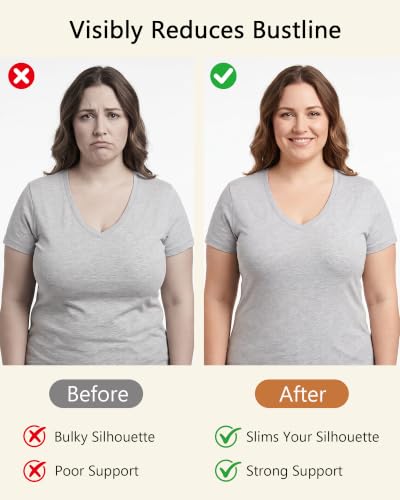 Image of HACI Women Minimizer Bra Full Coverage Everyday Wirefree Unpadded Plus Size | Non Padded, Full Figure, for Large Bust, Seamless