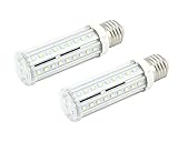 Bonlux 2-pack LED T10 Display and Cabinet light bulb 120 Volt Medium Screw Base Tubular LED - 10-Watt Incandescent Replacement Lamp(Daylight)