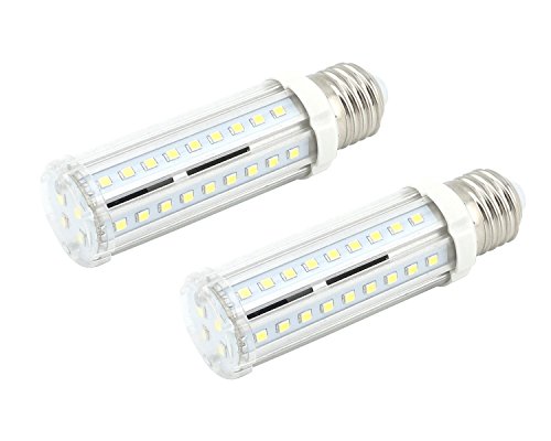 Bonlux 2-Pack 10W LED T10 Display and Cabinet Light Bulb 120 Volt Medium Screw Base Tubular LED - 60-Watt Incandescent Replacement Lamp (Daylight)