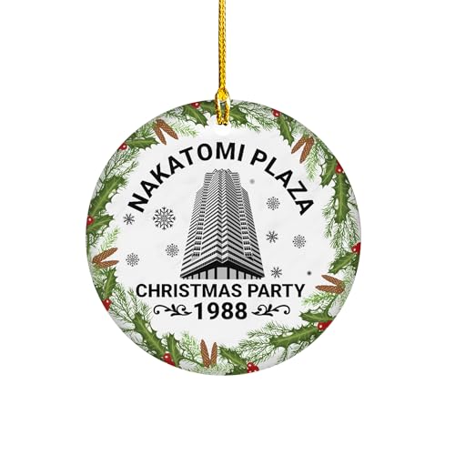 Christmas Ornament - Ceramic Tree Keepsake - Movie Party Decorations Ornaments - Outdoor Tree Decor - Xmas Trees Decoration - Gifts for Christmas