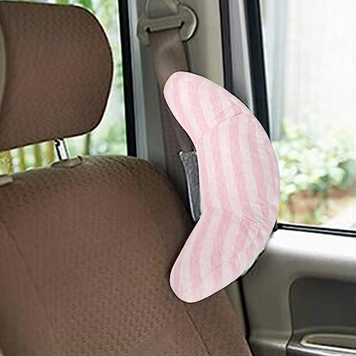 Image of Kids Car Seat Travel Neck Pillow Soft Neck Support Cushion Car Seat Belt Cover Cushion Pillow Car Seatbelt Shoulder Pad Head Neck Support Pillow Seat Strap Pillow for Car Airplane Pushchair Travel