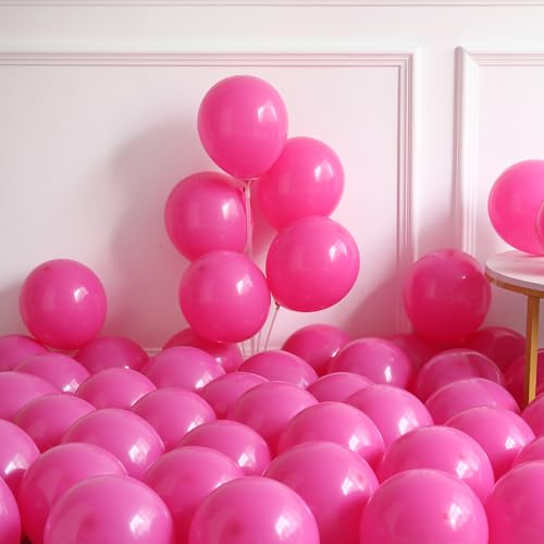 Image of Tropical Balloon Arch Kit 152Pcs Hot Pink and Blue Yellow Balloon Garland for Summer Hawaiian Surf Beach Vibe Baby Shower the Big One Birthday Party Decorations