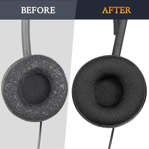 SOULWIT 60mm Ear Pads Replacement for Plantronics HW510/HW520, Audio 310/345/476/628 - Image 4