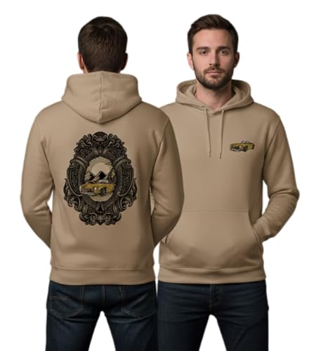 Sudadera de hombre con capucha casual Road Trip Retrô cómoda algodón abrigo invierno