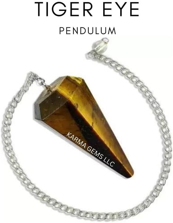 Miniatura 2 de Ojo de tigre, péndulo, cristales, tablero de Ouija, suministros para la fabricación de joyas, varillas de radiestesia, suministros de brujería