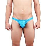 Sexy-Unterwäsche für Männer Comforty-Sweat-absorbierender Bikini Ice-Silk kühler Thong Retroshorts Herren Neon
