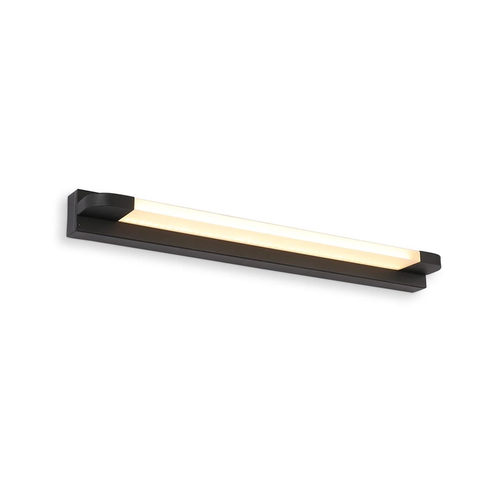 Lámpara de pared LED para tocador y baño de 46cm en elegante acero inoxidable