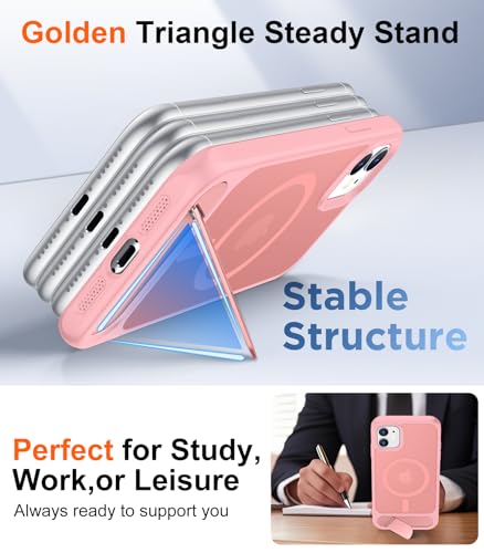 Image of Magnetic Compatible with iPhone 11 Phone Case, [Built-in Invisible Kickstand][Compatible with MagSafe] [Military Grade Shockproof] Slim Translucent Matte Phone Case for iPhone 11 6.1 inch