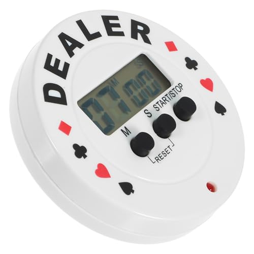 MUSISALY Temporizador de Póker Compacto y Portátil Temporizador Regresivo para Mesa Accesorio para Fiestas y Control de Doméstico