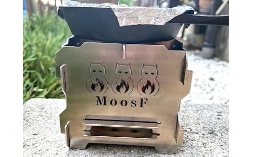 [MoosF] 組立BOX二次燃焼焚火台 (1.5倍サイズ) [0534]