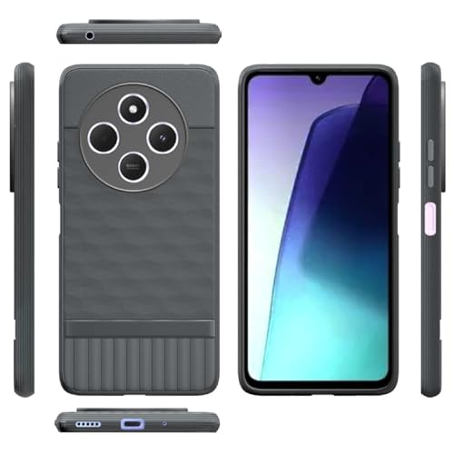 Image of Shockproof Case for Mi Redmi A4 5G /14C 5G /14R 5G /Poco C75 5G /M7 5G | Full Camera Protection | TPU Flexible Back Cover for Mi Redmi A4 5G / 14C 5G / 14R 5G / Poco C75 5G / M7 5G (Graphite Grey)