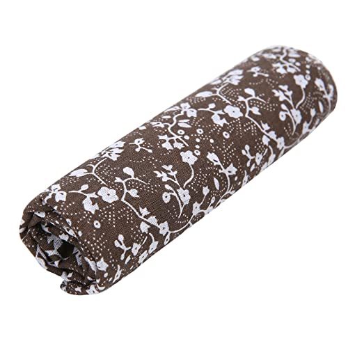 Image of Cotton Fabric DIY Making Supplies Quilting Patchwork Fabric Fat Quarter Bundles DIY for Quilting Cotton Patchwork Cushions (Brown, 20 inch x 20 inch)