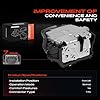 Frankberg Door Lock Actuator Fahrerseite Front Left 7-Pin Compatible with 3 Series E46 318-330 M3 3.2 Cabriolet 2000-2007 3 Series E46 316-330 M3 Coupe 2000-2006 Replace# 51217011247 #2