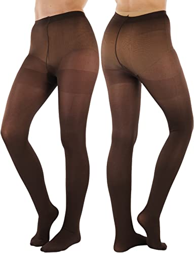 Image of ToBeInStyle Women's Nylon Solid Opaque Pantyhose Tights