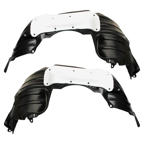Image of TRQ Front Driver and Passenger Side Inner Fender Liner Set Compatible with 2011-2014 Toyota Sienna LE Limited XLE 2011-2013 Sienna Base Model
