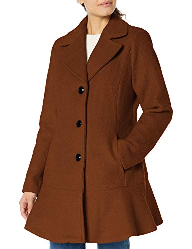kensie Women's Casual Wool Coat, Rust, S kensie Women's Casual Wool Coat, Rust, S