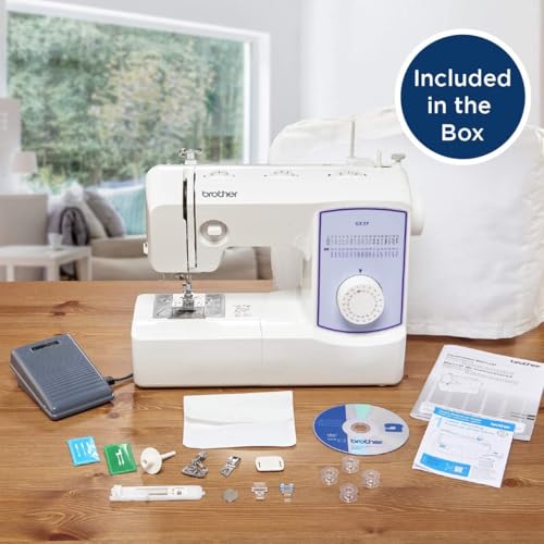 Image of Brother GX37 37-Stitch Sewing Machine and SASC706 6-Piece Pacesetter Sewing Thread