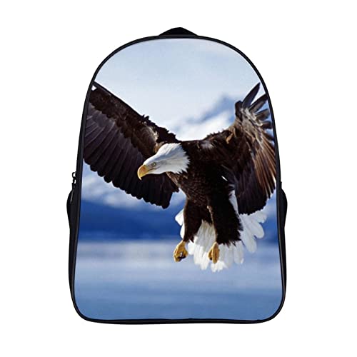 Sac à dos Bald Eagle pour adolescents - Grand cartable d'école mixte 40x28x16cm style décontracté