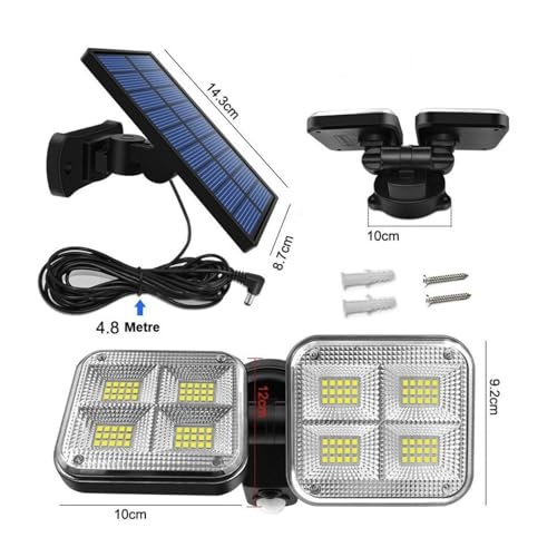 Luces solares exteriores con sensor anti intrusos para entradas oscuras 6