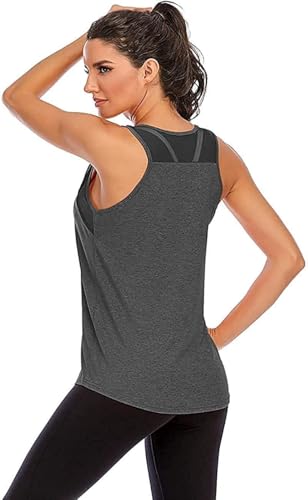 Damen Yoga Fitness Tank Top Locker Mädchen Sport Shirt Training Jogging...