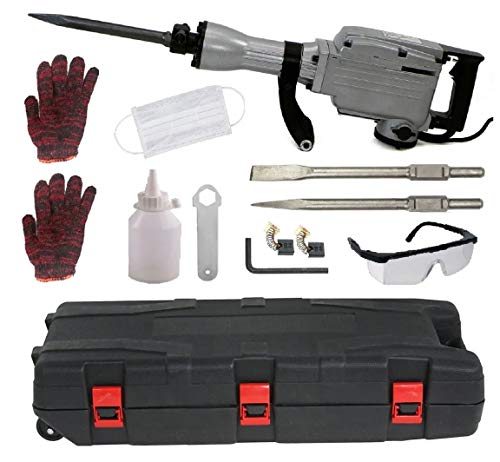 Martelete Demolidor Impacto Rompedor 220v 85 Joules 1900 RPM 2200 Watts + Maleta KaQi SG-9095