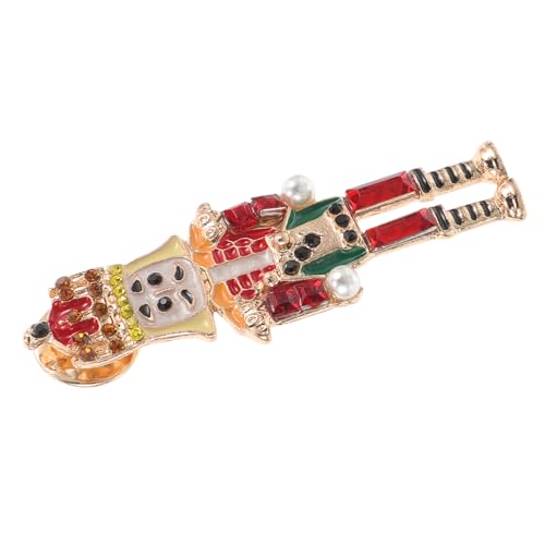 Broche Casse-Noisette en alliage rouge pour robe de mariée et chapeau femme