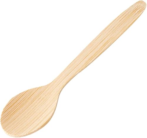Miniatura 9 de Restaurantware Eco Luxe - Cuchara de degustación redonda de bambú natural, 4 34 pulgadas, caja de 100 unidades