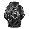 MULERN Teen Girl Boy Water Droplets Roses Hoodies Full 3D Printed Graphic Sweatshirt, Flowers Photography Casual Hoodie for Men Women, Athletic Breathable Fashion Pullover with Pockets #3