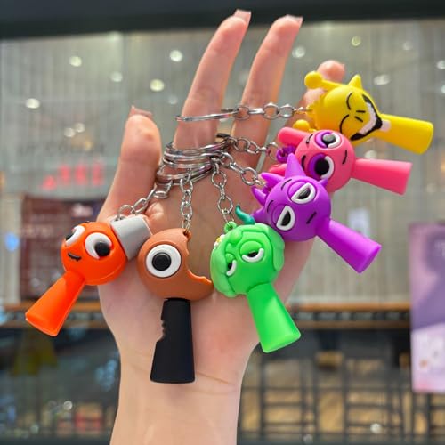 Image of Keychain Sprunky Monster Hanging Key Chain Game Keychain for Modern Home Decor