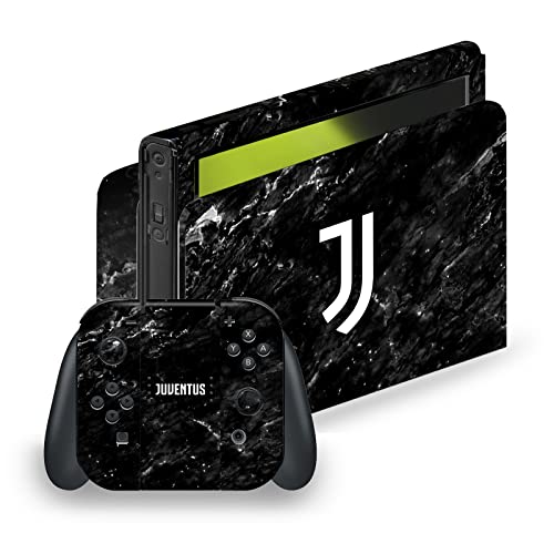 Skin Nintendo Switch OLED Juventus Marbre Noir : Protection Élégante Haute Qualité par Head Case Designs
