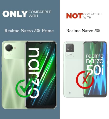Image of Jkobi Lifetime Anti-Yellow MagSafe Compatible Clear Back Cover Case for Realme Narzo 50i Prime (Sleek Hard Crystal | Shockproof and Camera Protection)