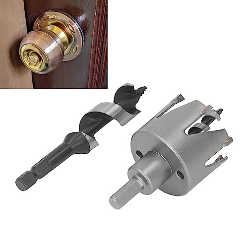 Kit para instalación de cerradura de puerta Fafeicy miniatura 5